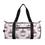 Unicorn Cupcake Pattern Print Gym Bag