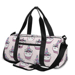 Unicorn Cupcake Pattern Print Gym Bag