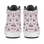 Unicorn Cupcake Pattern Print High Top Leather Sneakers