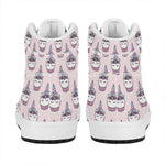 Unicorn Cupcake Pattern Print High Top Leather Sneakers