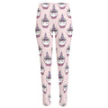 Unicorn Cupcake Pattern Print High-Waisted Pocket Leggings