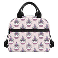 Unicorn Cupcake Pattern Print Insulated Lunch Bag