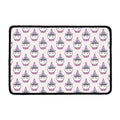Unicorn Cupcake Pattern Print Kitchen Mat