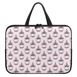Unicorn Cupcake Pattern Print Laptop Sleeve With Handle
