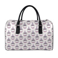 Unicorn Cupcake Pattern Print Leather Duffel Bag