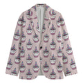 Unicorn Cupcake Pattern Print Men's Blazer