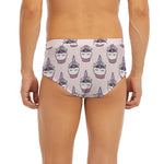 Unicorn Cupcake Pattern Print Men's Briefs