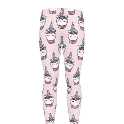 Unicorn Cupcake Pattern Print Men's leggings