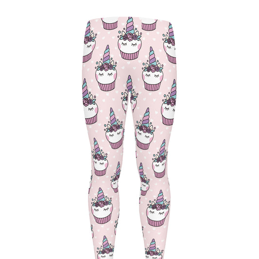 Unicorn Cupcake Pattern Print Men's leggings