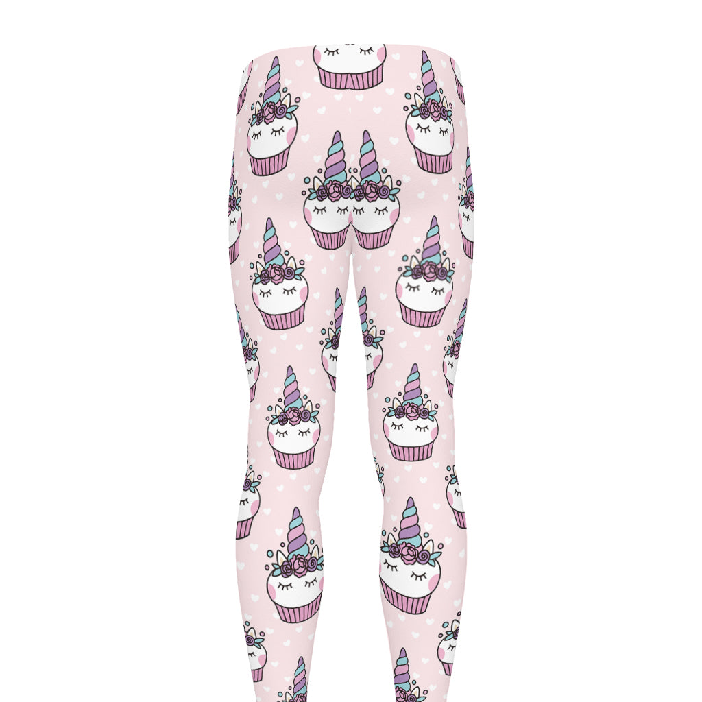 Unicorn Cupcake Pattern Print Men's leggings