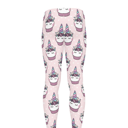 Unicorn Cupcake Pattern Print Men's leggings