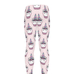 Unicorn Cupcake Pattern Print Men's leggings
