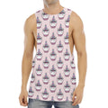 Unicorn Cupcake Pattern Print Men's Muscle Tank Top
