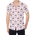 Unicorn Cupcake Pattern Print Men's Shirt