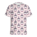 Unicorn Cupcake Pattern Print Men's Athletic T-Shirt