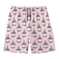Unicorn Cupcake Pattern Print Men's Swim Trunks