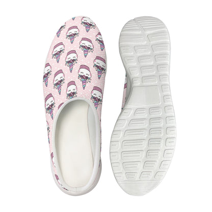 Unicorn Cupcake Pattern Print Mesh Casual Shoes