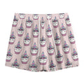 Unicorn Cupcake Pattern Print Mesh Shorts