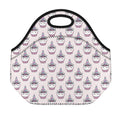 Unicorn Cupcake Pattern Print Neoprene Lunch Bag