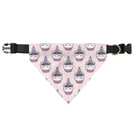 Unicorn Cupcake Pattern Print Over The Collar Dog Bandana