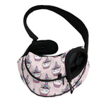 Unicorn Cupcake Pattern Print Pet Sling Carrier