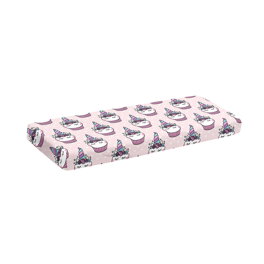 Unicorn Cupcake Pattern Print Piano Keyboard Cover