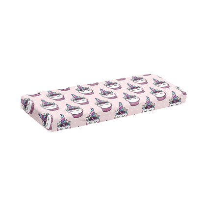 Unicorn Cupcake Pattern Print Piano Keyboard Cover