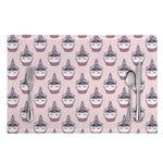 Unicorn Cupcake Pattern Print Placemat