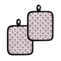 Unicorn Cupcake Pattern Print Pot Holders