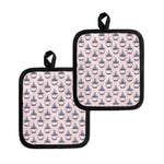 Unicorn Cupcake Pattern Print Pot Holders