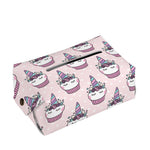 Unicorn Cupcake Pattern Print Rectangle Tissue Box Cover