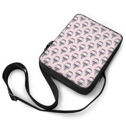 Unicorn Cupcake Pattern Print Rectangular Crossbody Bag