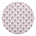 Unicorn Cupcake Pattern Print Round Blanket