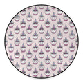 Unicorn Cupcake Pattern Print Round Floor Mat