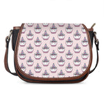 Unicorn Cupcake Pattern Print Saddle Bag