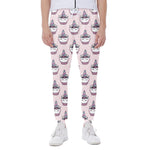 Unicorn Cupcake Pattern Print Scuba Joggers