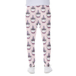 Unicorn Cupcake Pattern Print Scuba Joggers