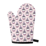Unicorn Cupcake Pattern Print Single Oven Mitt