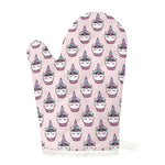 Unicorn Cupcake Pattern Print Single Oven Mitt