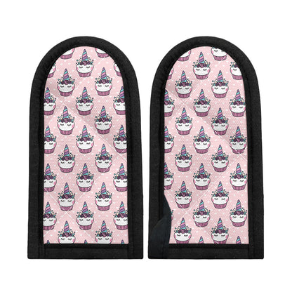 Unicorn Cupcake Pattern Print Skillet Handle Cover