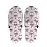 Unicorn Cupcake Pattern Print Slippers