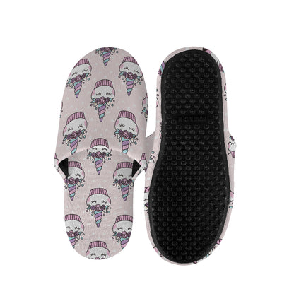 Unicorn Cupcake Pattern Print Slippers