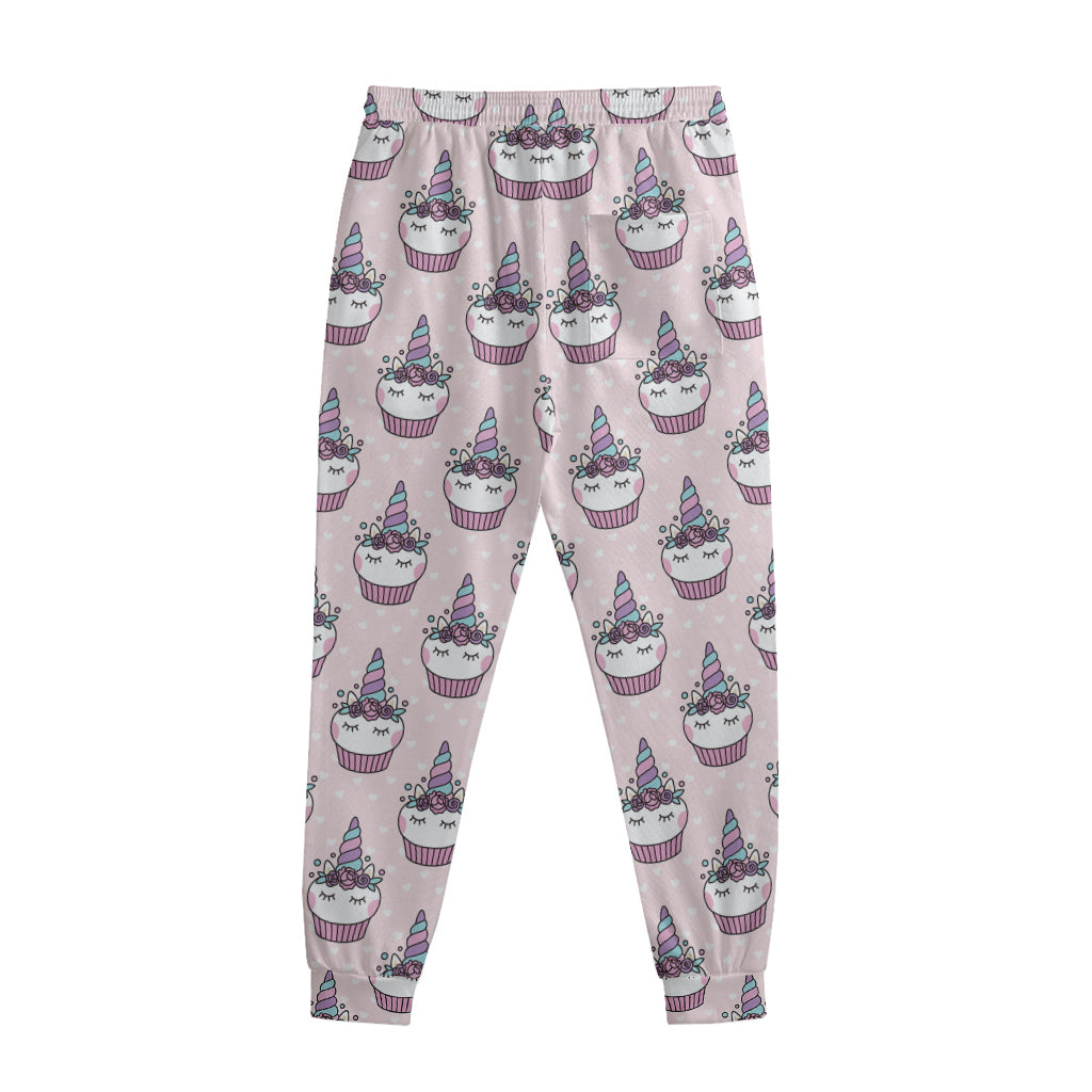 Unicorn Cupcake Pattern Print Sweatpants