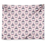 Unicorn Cupcake Pattern Print Tapestry