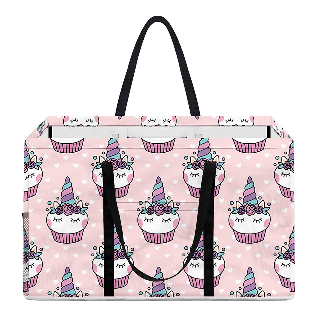 Unicorn Cupcake Pattern Print Utility Tote Bag