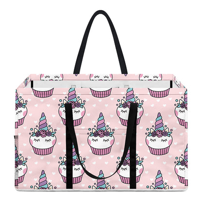 Unicorn Cupcake Pattern Print Utility Tote Bag