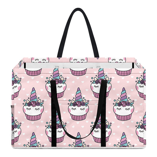 Unicorn Cupcake Pattern Print Utility Tote Bag