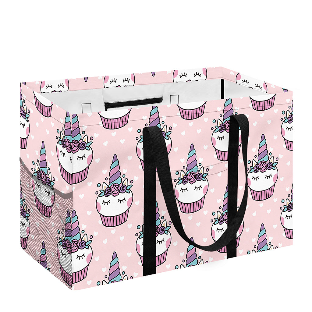 Unicorn Cupcake Pattern Print Utility Tote Bag