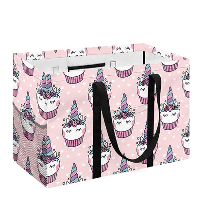 Unicorn Cupcake Pattern Print Utility Tote Bag