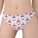 Unicorn Cupcake Pattern Print Women's Panties